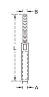 Hand Swage Threaded Terminal 7801S-HS